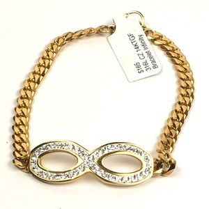 Infinity Crystal Cuban Link Bracelet Women